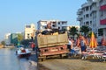 Garbage collection on the beach of Durres